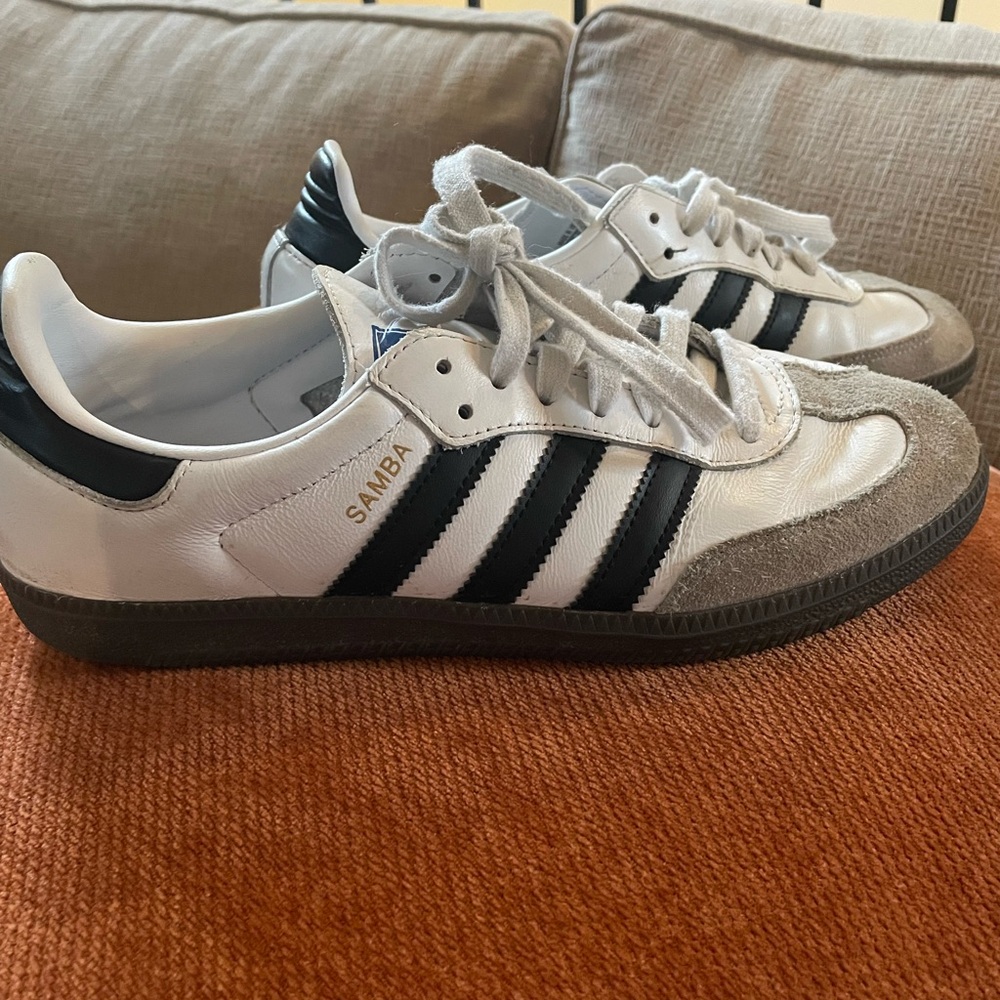 Adidas Samba White Black Gray Sneakers